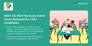 NEET UG 2024 Re-Exam Admit Cards Released for 1563 Candidates; Check Details Here